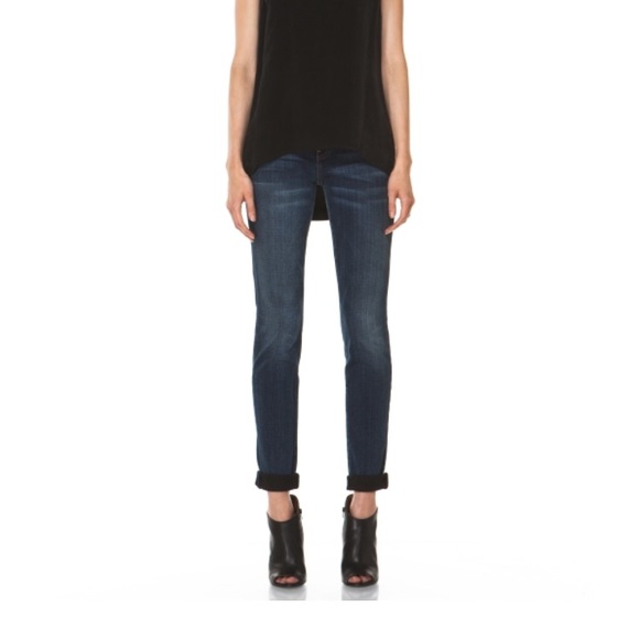 Current/Elliott Denim - Current/Elliott rolled skinny in black lives